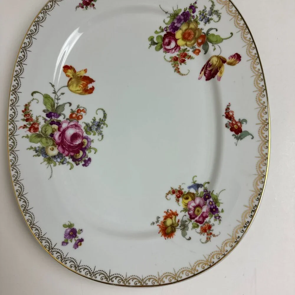 VTG Bavaria Germany H&C Heinrich & CO Set of 2 Large Serving Dish 
